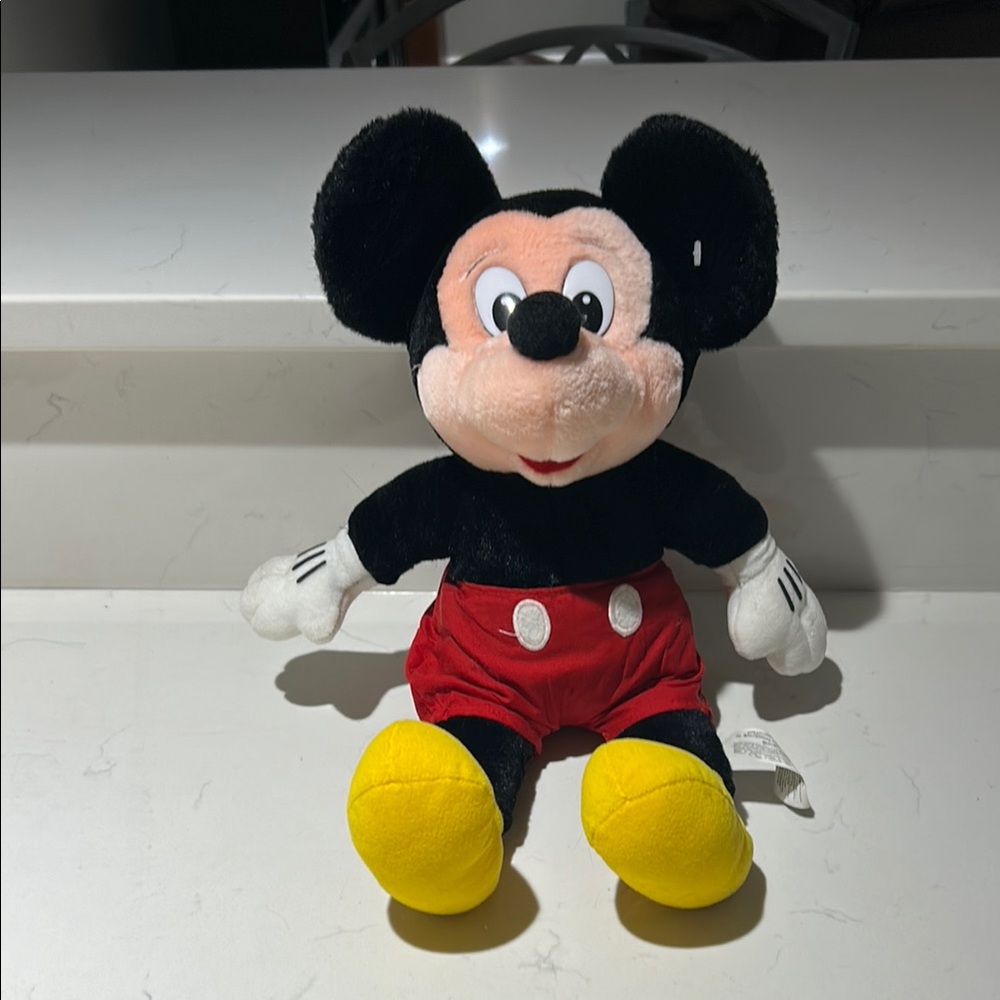 Disney Mickey Mouse Plush Toy - Black, Red, Yellow
